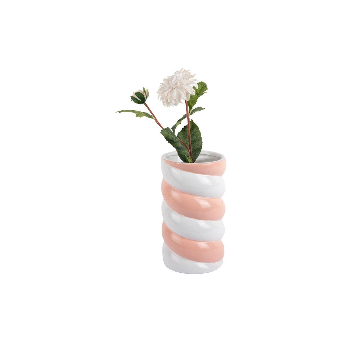 PRESENT TIME Vase en céramique Marshmallow CUSHIA - Rose