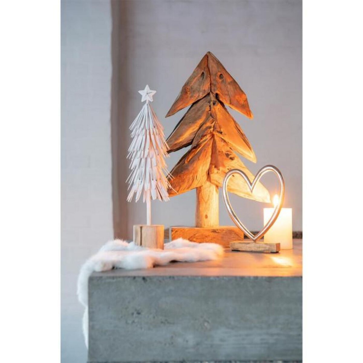 Paris Prix Arbre Déco  Morceaux Bois  50cm Naturel