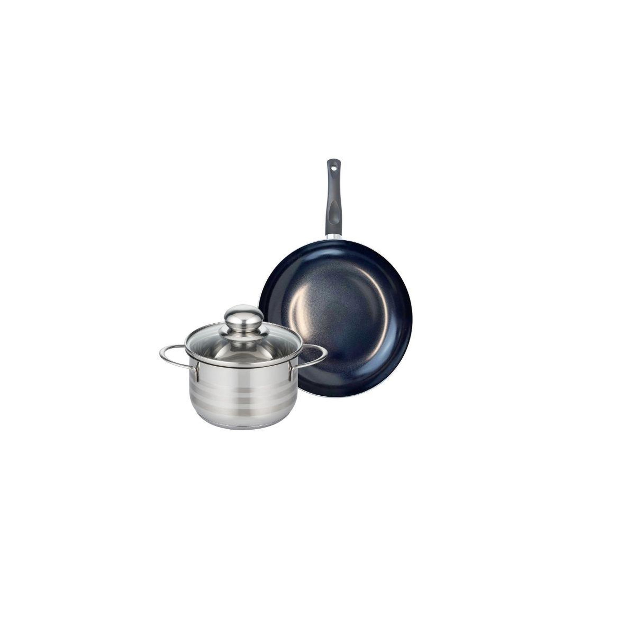 Voir la diapositive 1 : ELO Ensemble de 1 Poêle de cuisson 20 cm et 1 faitout 14 cm Elo Prima Brillant