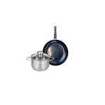 ELO Ensemble de 1 Poêle de cuisson 20 cm et 1 faitout 14 cm Elo Prima Brillant