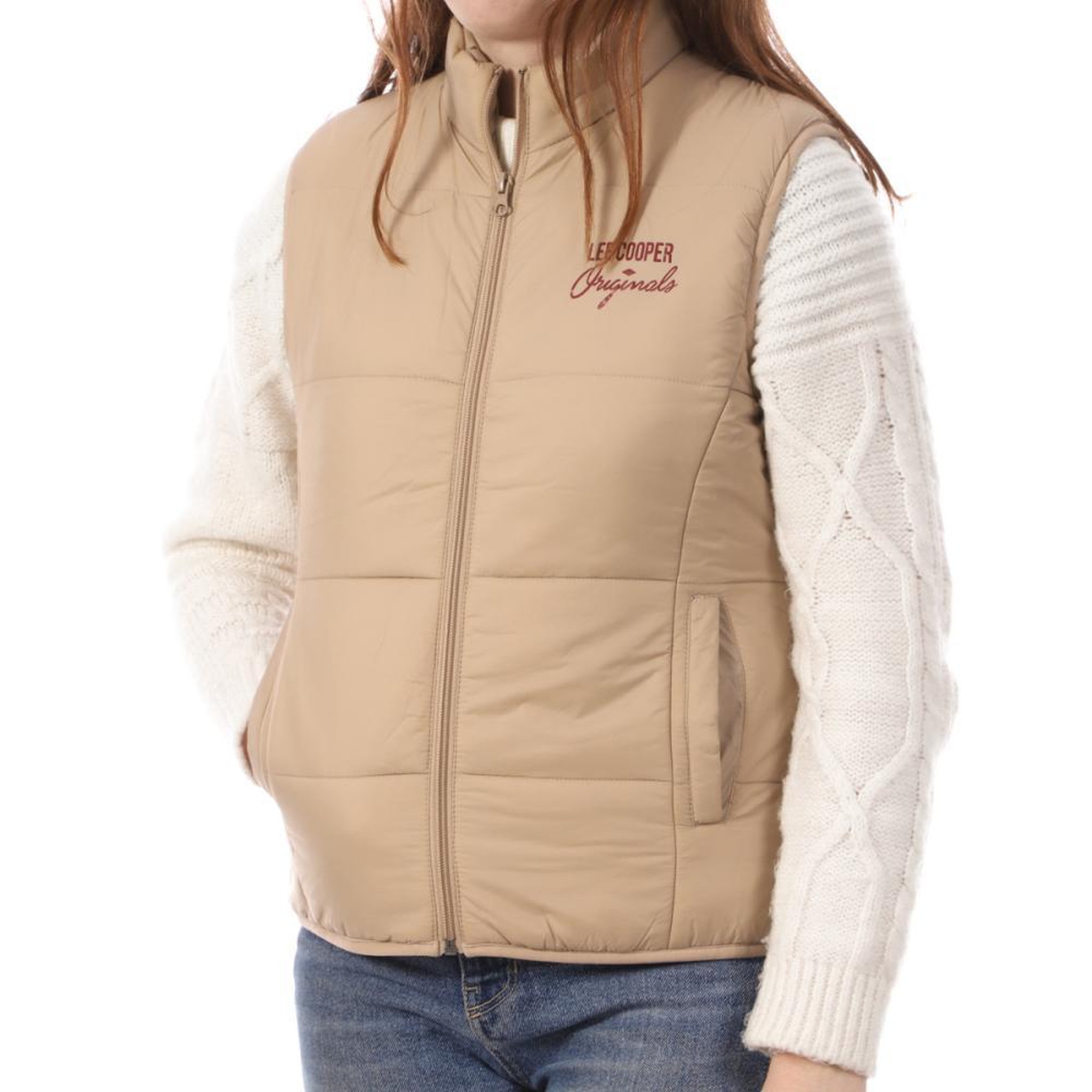 Voir la diapositive 1 : Lee Cooper Doudoune sans manches  Femme Lee Cooper Osmos