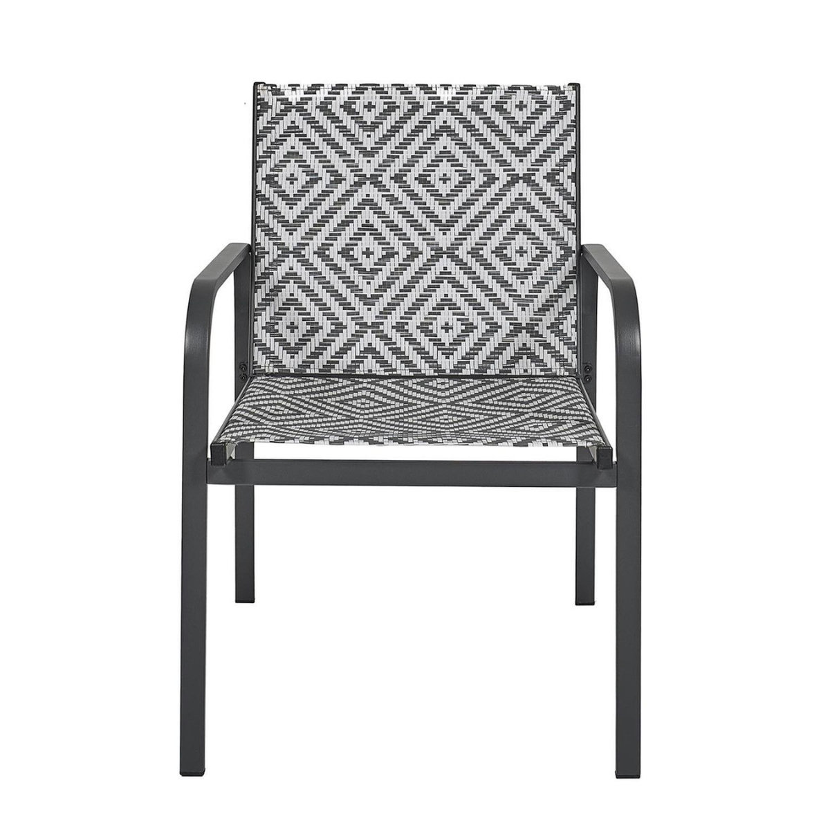 The Home Deco Factory Salon de jardin en aluminium et texaline 2 places MEXICO