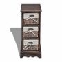 Voir la diapositive 2 : VIDAXL Etagere de rangement Bois Marron 3 paniers en tissage