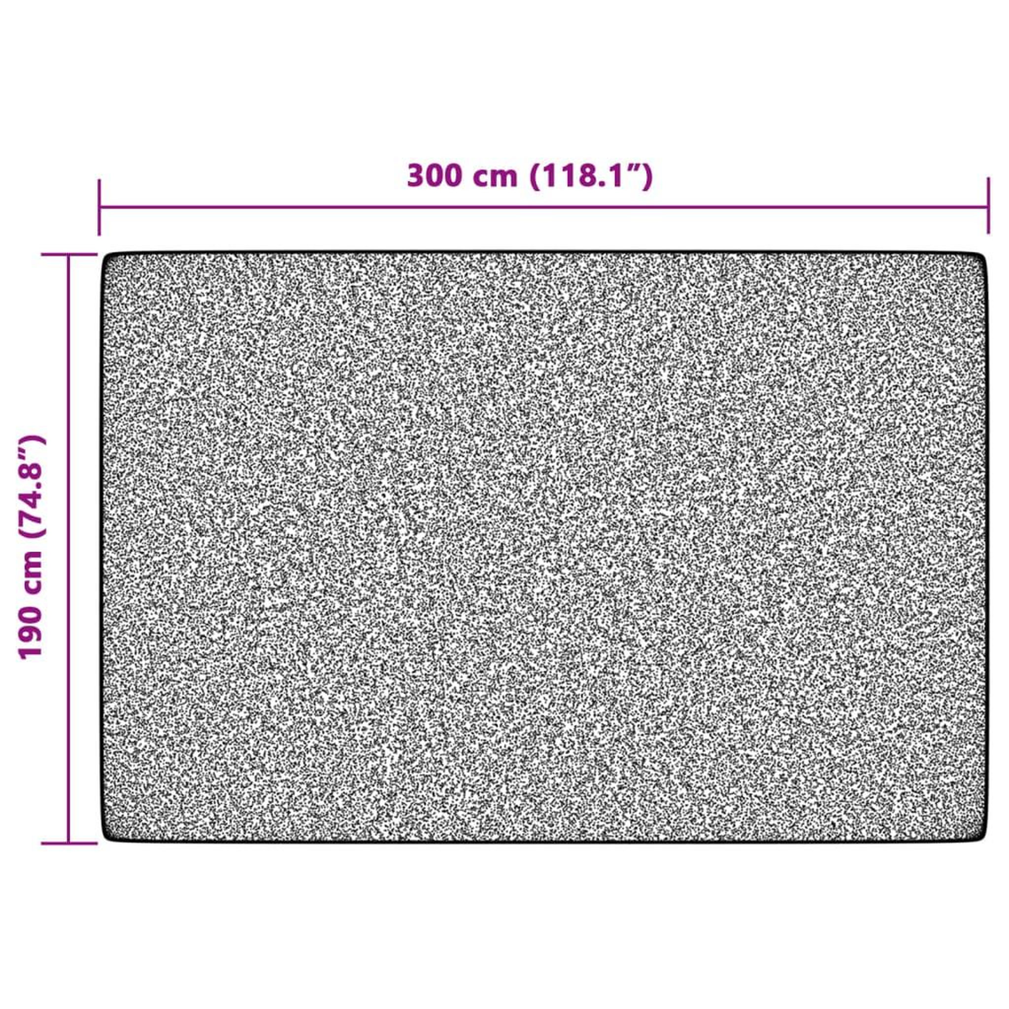 Voir la diapositive 6 : VIDAXL Tapis interieur exterieur a poils courts 190x300cm antiderapant