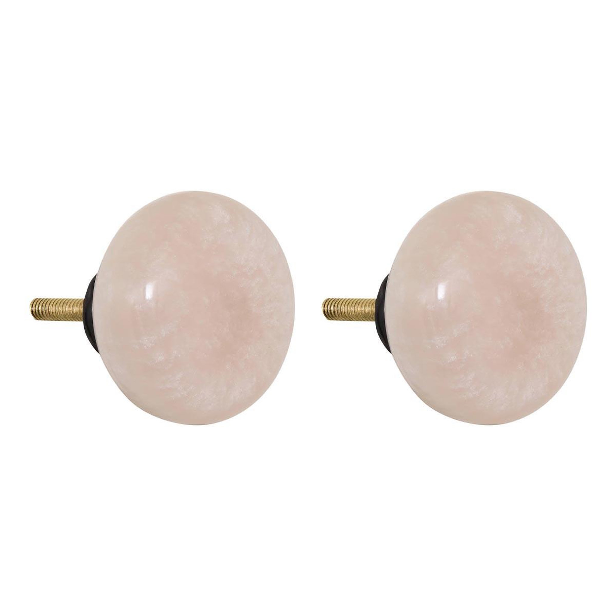 ATMOSPHERA Lot de 2 boutons de meuble  pola  4cm crème