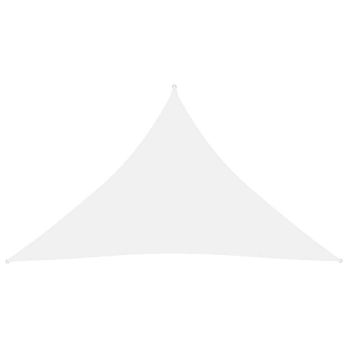 VIDAXL Voile de parasol tissu oxford triangulaire 3,5x3,5x4,9 m blanc