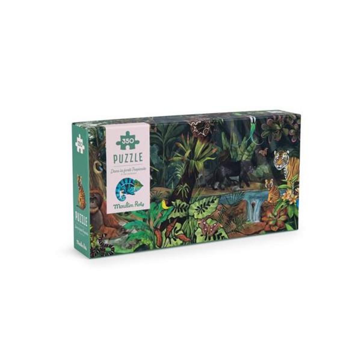 MOULIN ROTY Puzzle 350 pièces Moulin Roty Dans la forêt tropicale Tout autour du monde