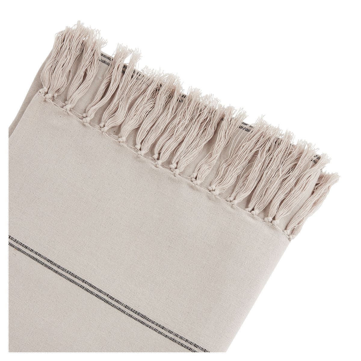 ACTUEL Plaid uni en coton 