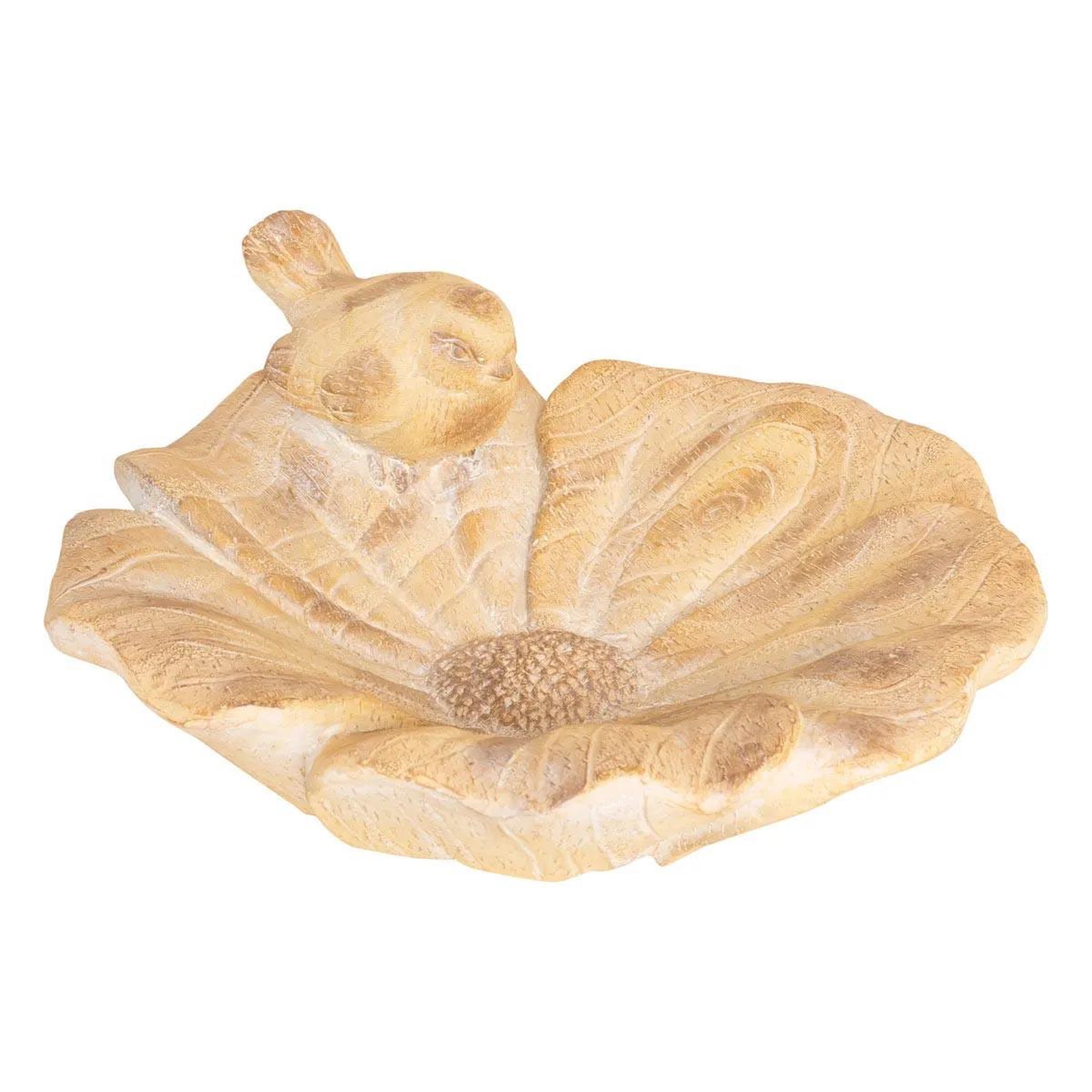 ATMOSPHERA Coupelle déco extérieur  birdy  38cm beige
