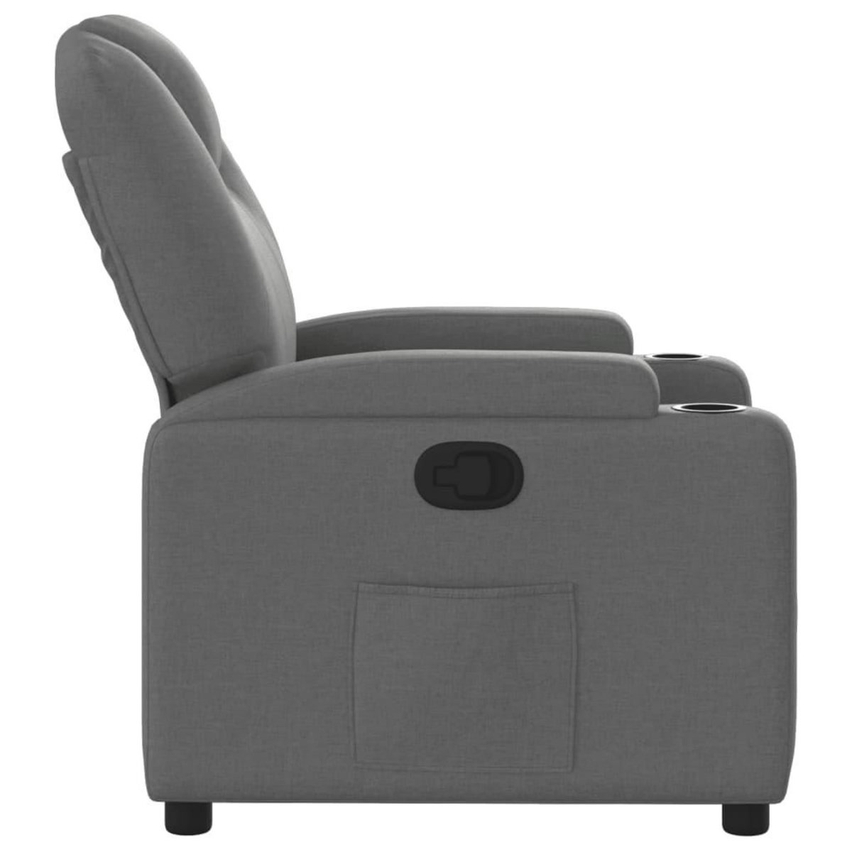 VIDAXL Fauteuil inclinable Gris fonce Tissu