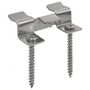 Voir la diapositive 2 : VIDAXL Clip de fixation de terrasse 100pcs et 200 vis Acier inoxydable