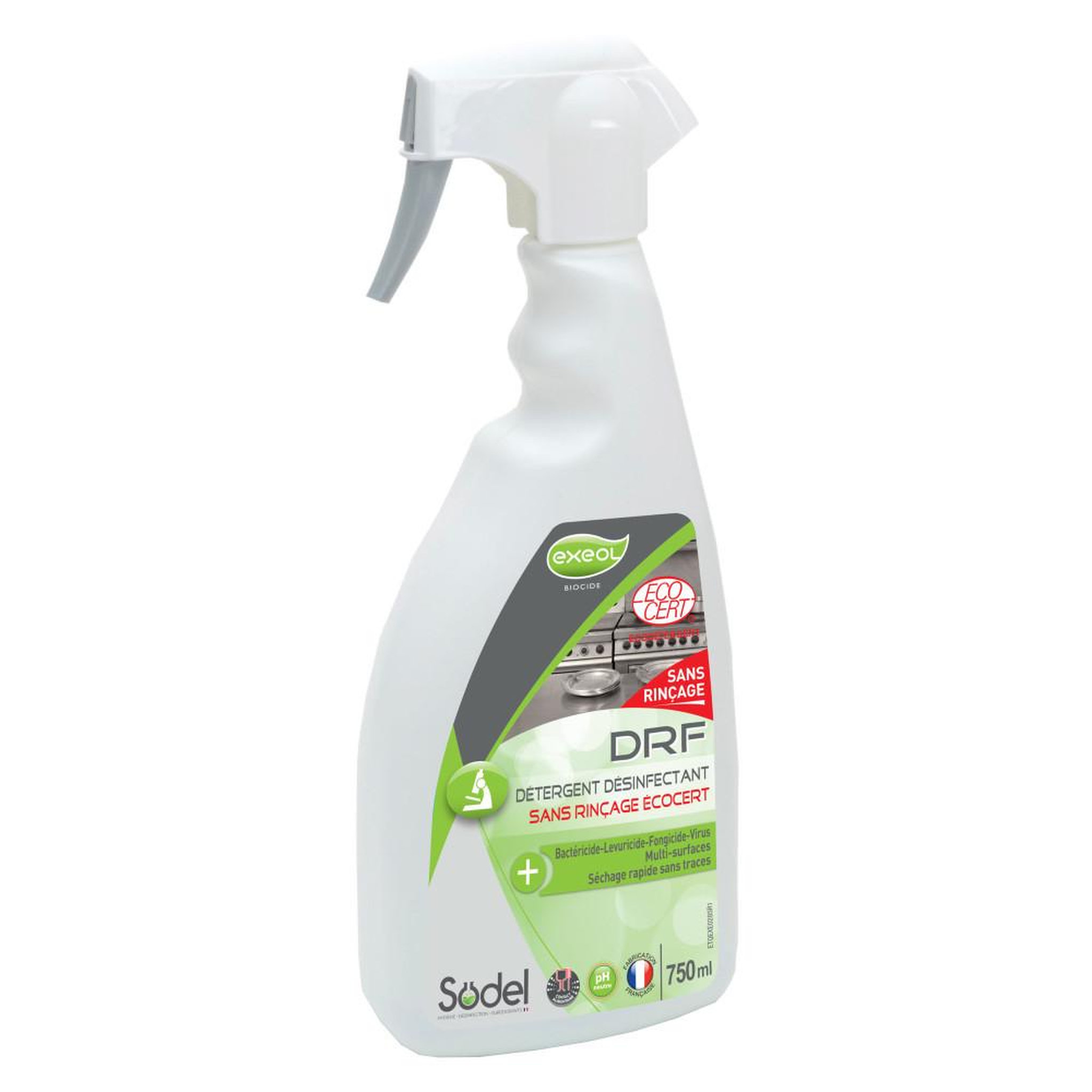 Nettoyant désinfectant virucide et bactéricide spray 750 ml sans rinçage