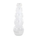 Paris Prix Lot de 5 Flacons à Maquillage  Cosmétique  5cm Transparent