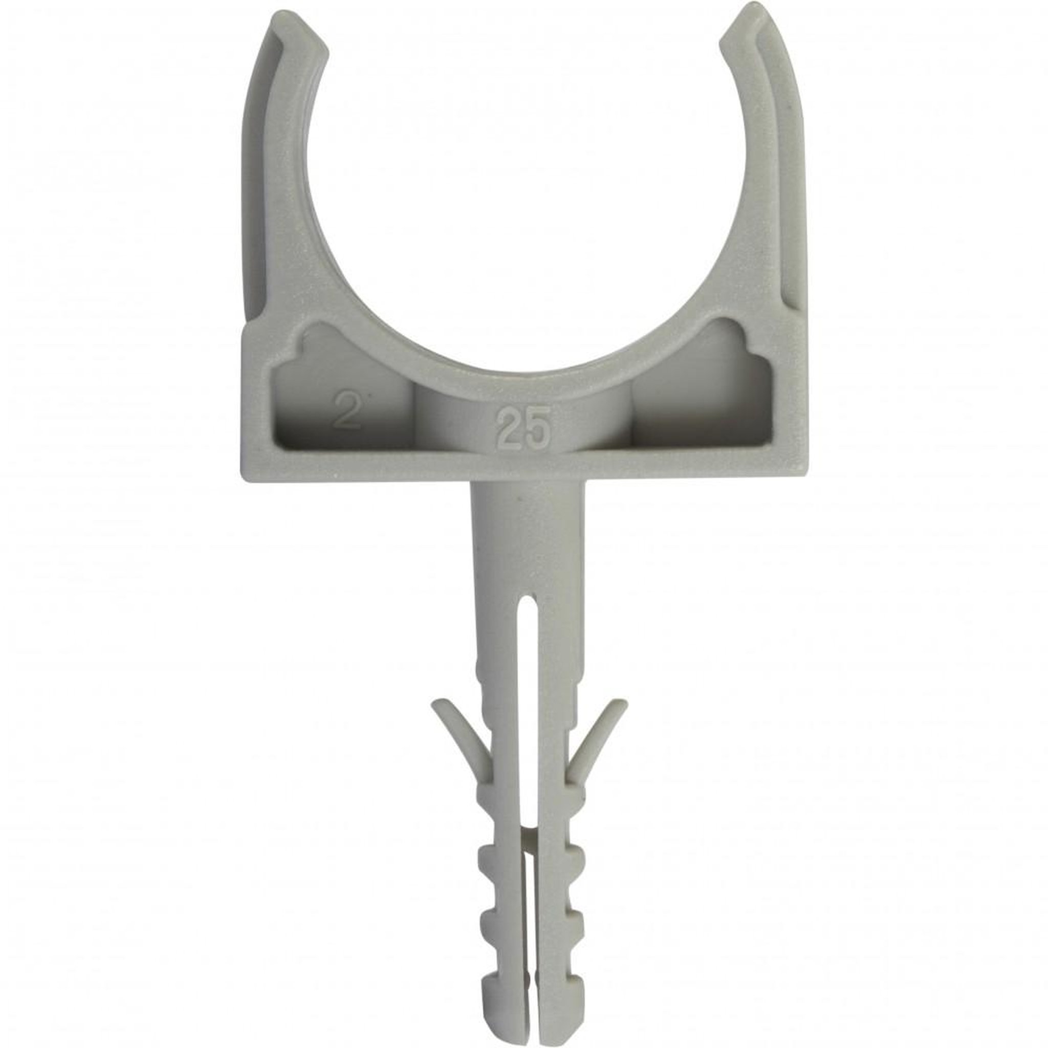 CENTRALE BRICO Lot de 10 clips et chevilles, Diam.25, L.65 mm