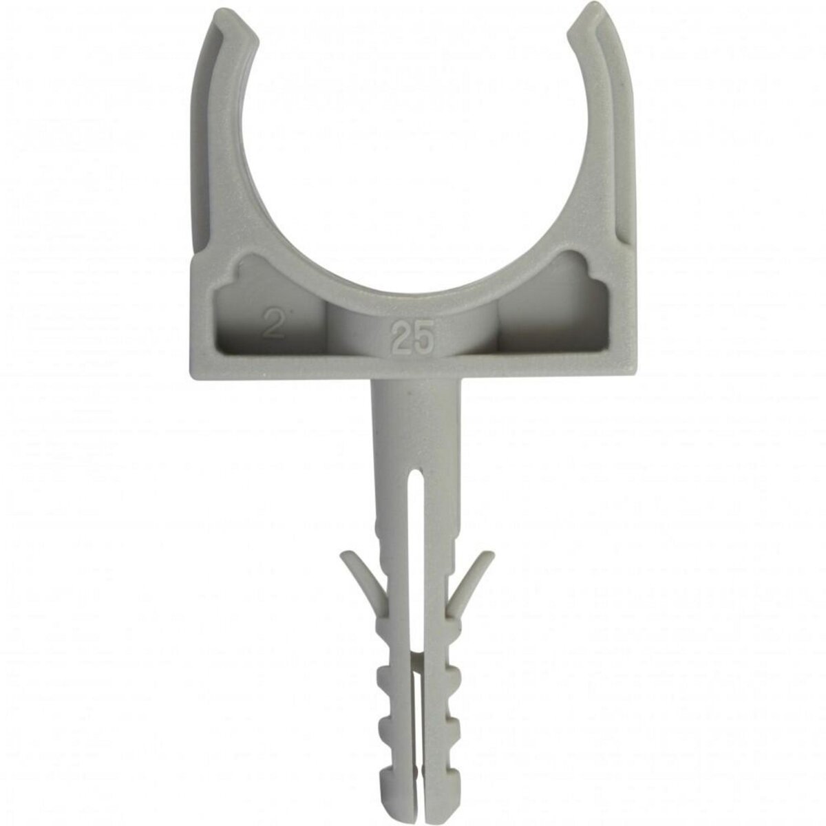 CENTRALE BRICO Lot de 10 clips et chevilles, Diam.25, L.65 mm