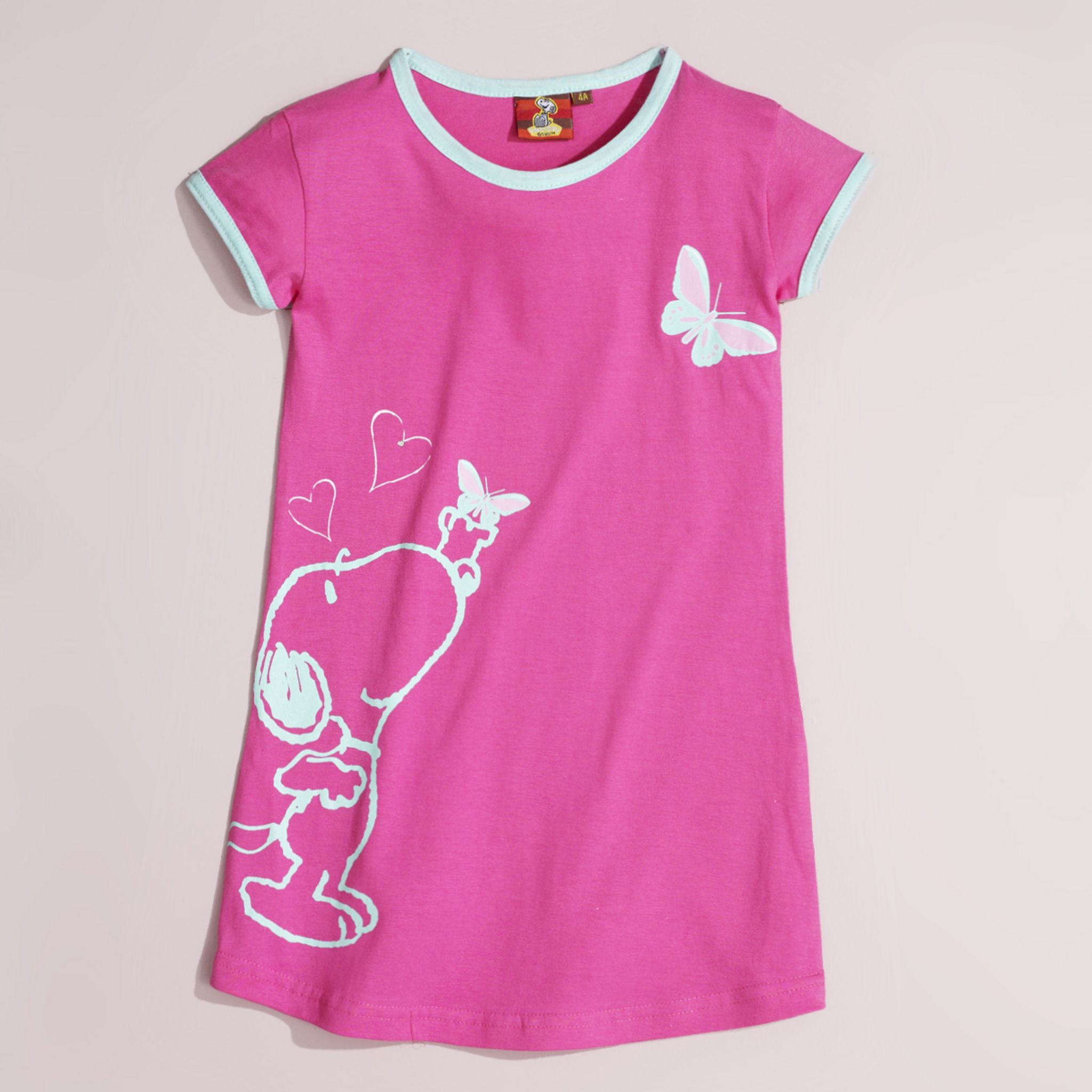 SNOOPY Chemise de nuit manches courtes fille pas cher - Auchan.fr