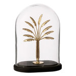 Paris Prix Cloche Déco en Verre  Palmier  22cm Doré