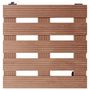 Voir la diapositive 3 : VIDAXL Chariots a plantes 4 pcs Marron 30x30x7,5 cm WPC
