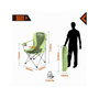 Voir la diapositive 2 : KINGCAMP Chaise de camping - Kingcamp - Vert - Sac de transport inclus