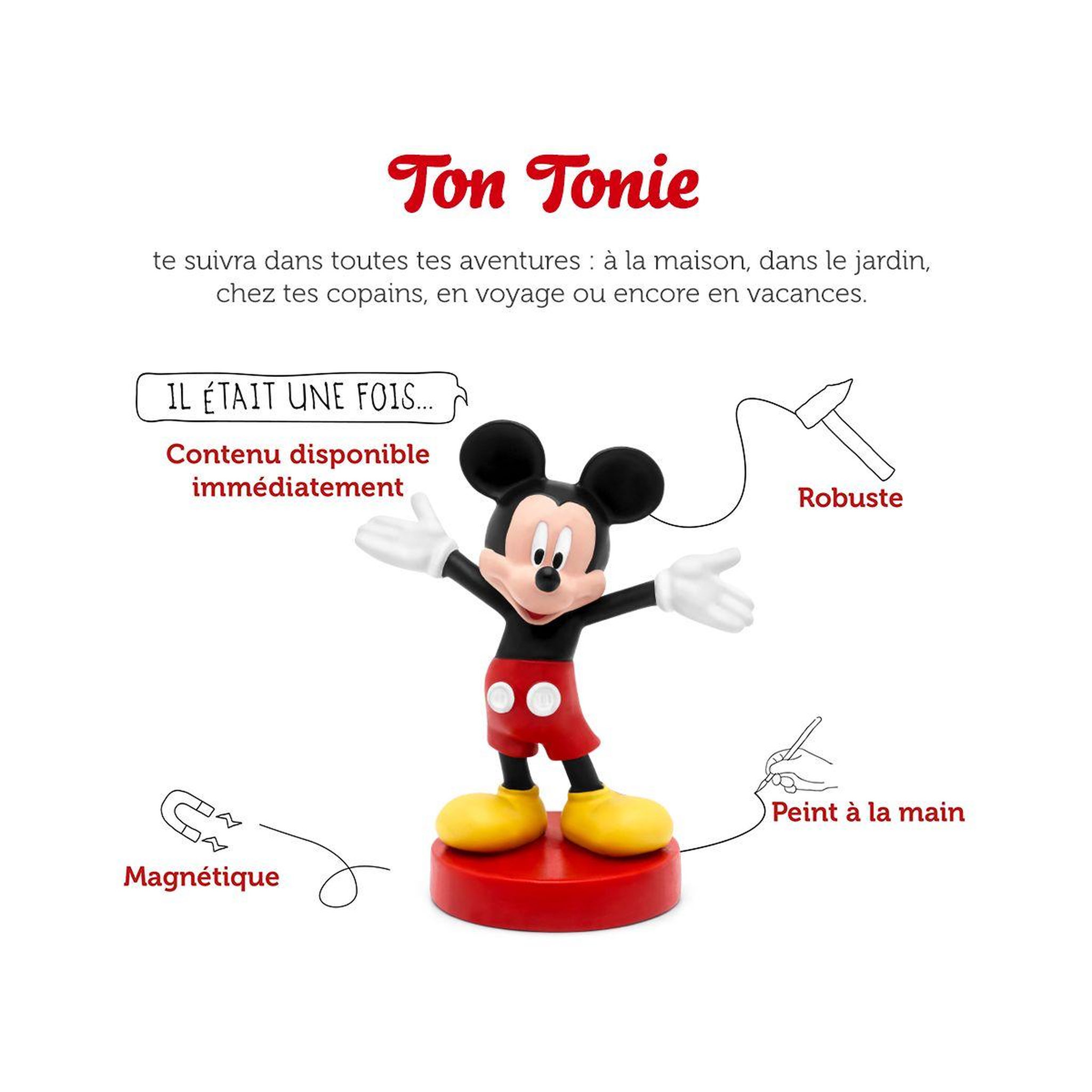 Voir la diapositive 2 : TONIES Jeu éducatif Disney - Mickey Mouse