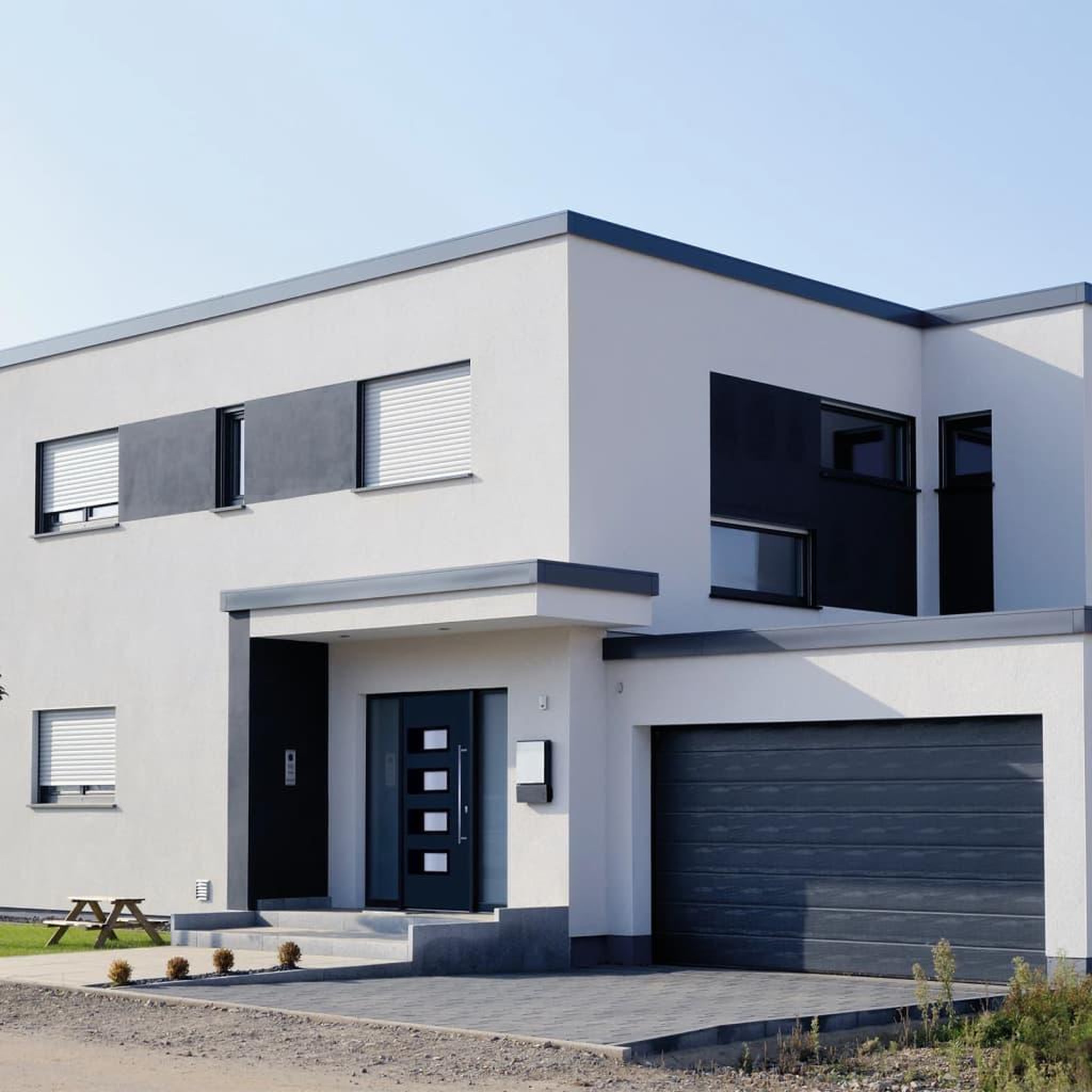 Voir la diapositive 3 : VIDAXL Porte d'entree Anthracite 100x210 cm Aluminium et PVC