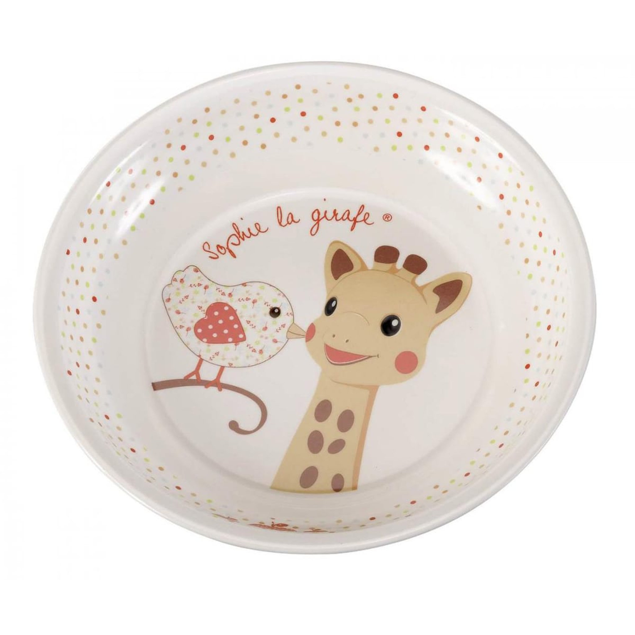 Voir la diapositive 3 : VULLI Set repas en mélamine Sophie la Girafe