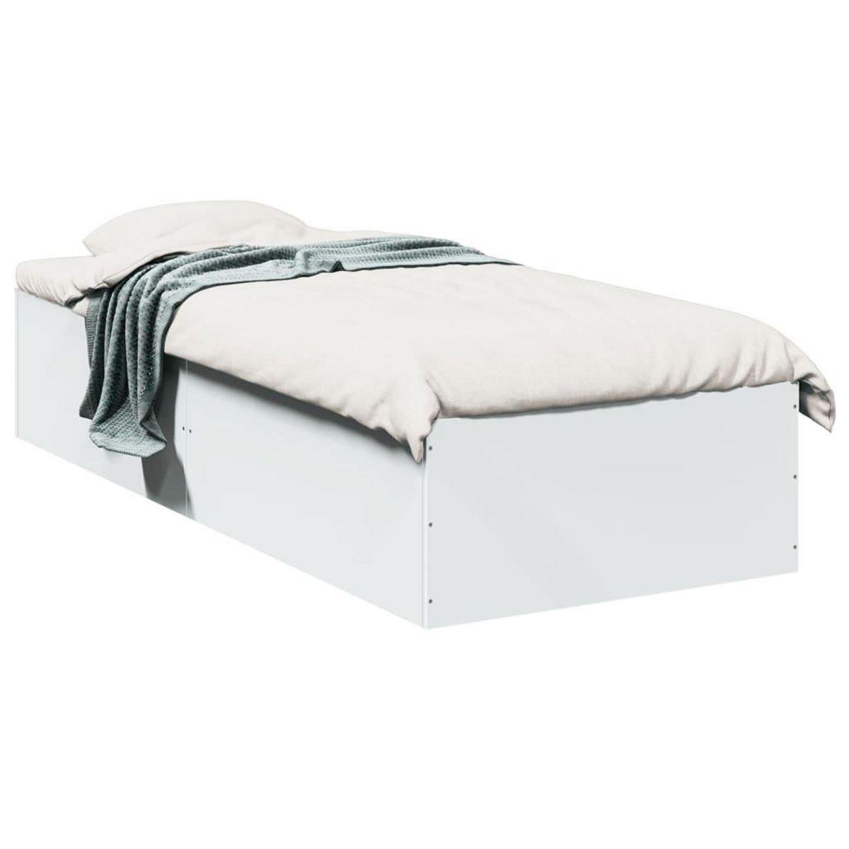 VIDAXL Cadre de lit sans matelas blanc 90x190 cm