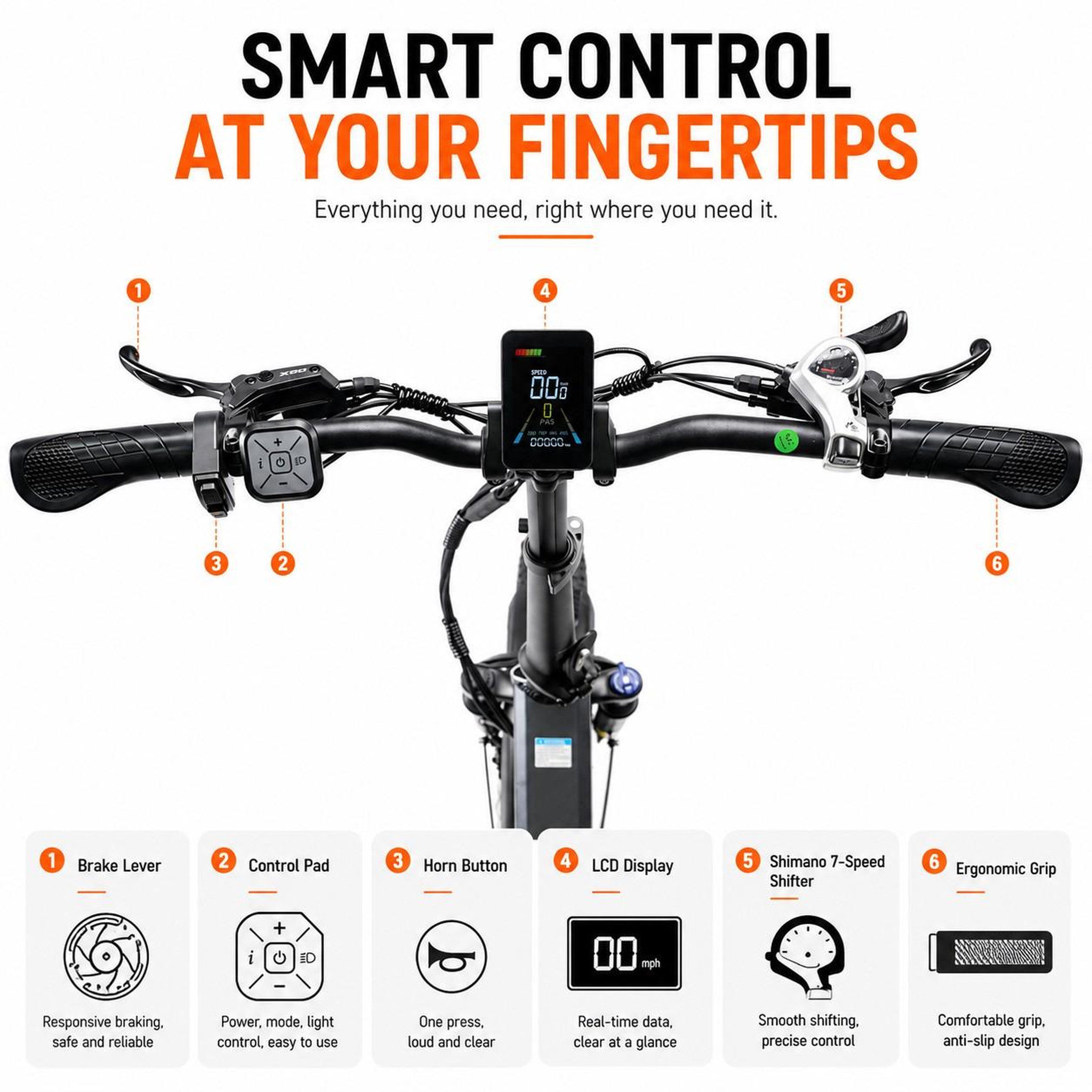 Voir la diapositive 3 : WINGLION Fat bike électrique pliant 20 pouces winglion eb-ff2.0