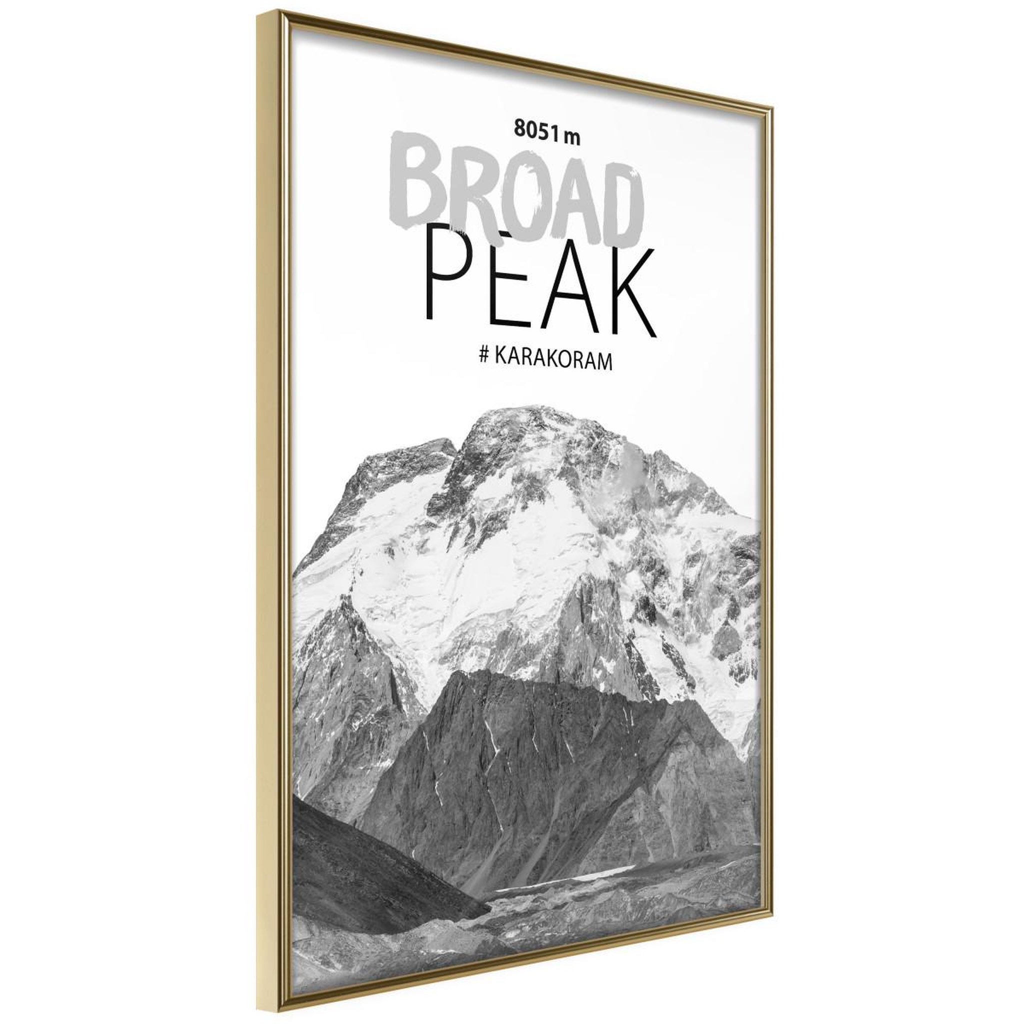Paris Prix Affiche murale encadrée  peaks of the world broad peak