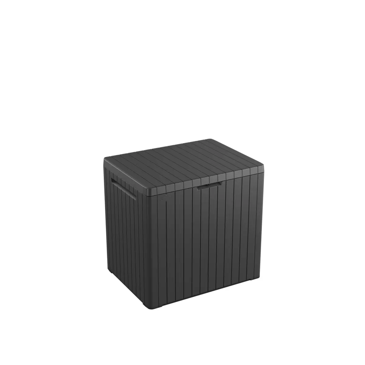 Keter Coffre de jardin résine City cube gris, 57,8 x 44 x H.54.8 cm