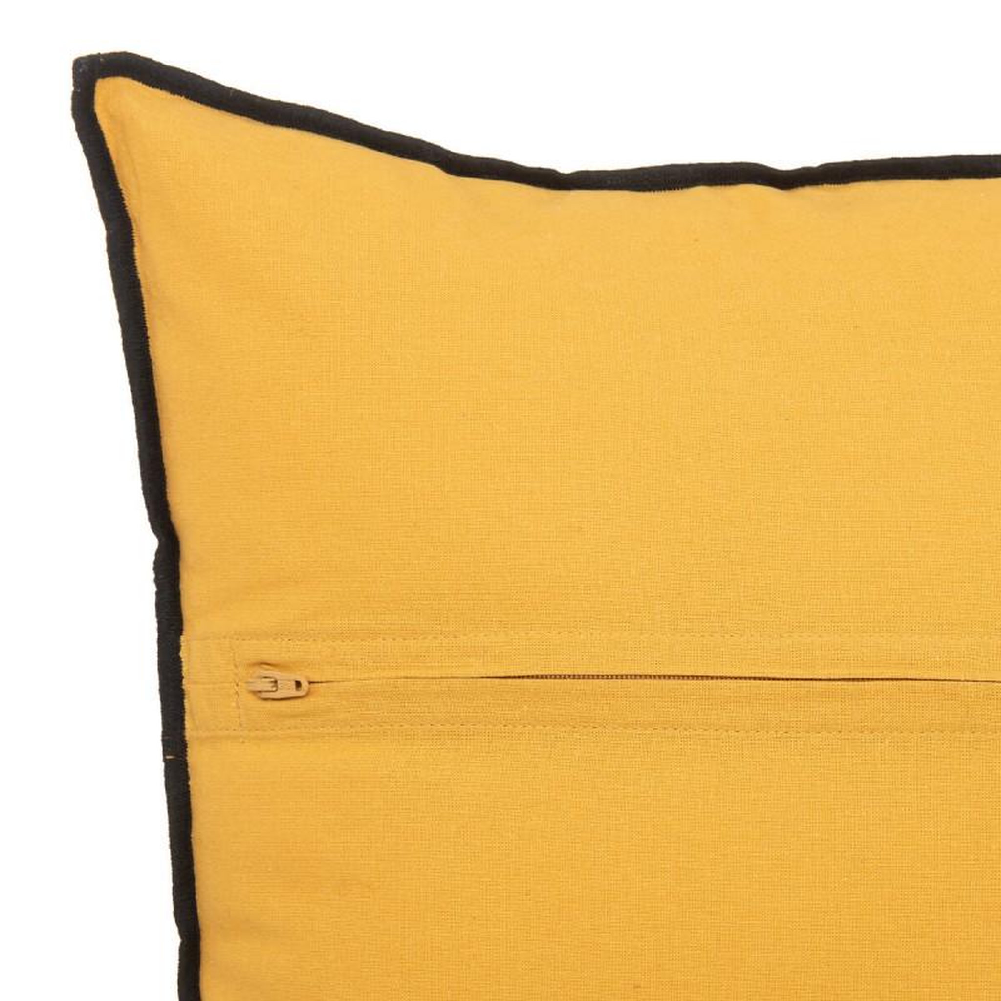 Voir la diapositive 2 : ATMOSPHERA Coussin Coton et Lin déhoussable  Linah  45 x 45 cm  Atmosphera