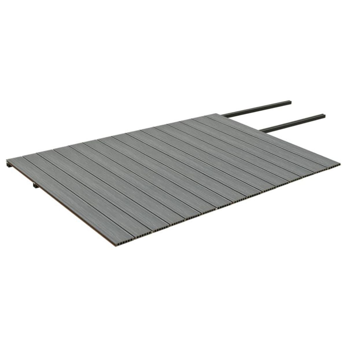 VIDAXL Panneaux de terrasse et accessoires WPC Marron/gris 30 m^2 2,2 m