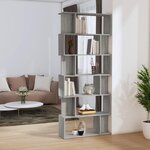 VIDAXL Bibliotheque/Cloison Sonoma gris 80x24x192 cm Bois d'ingenierie