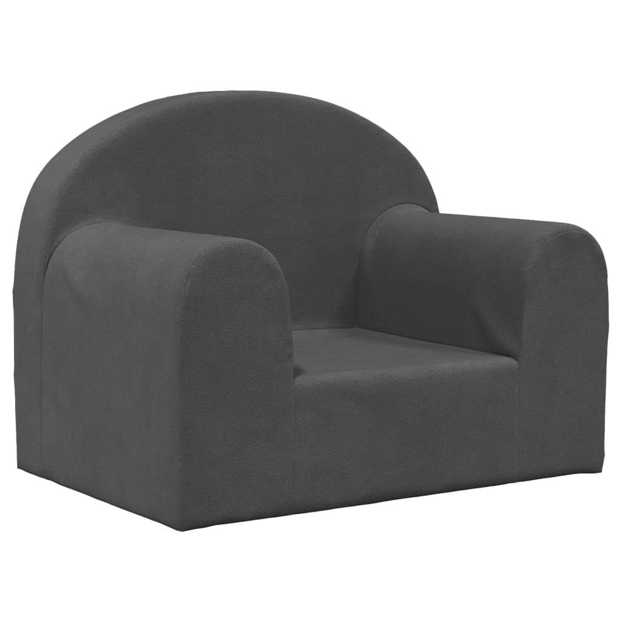 Voir la diapositive 2 : VIDAXL Canape pour enfants anthracite peluche douce