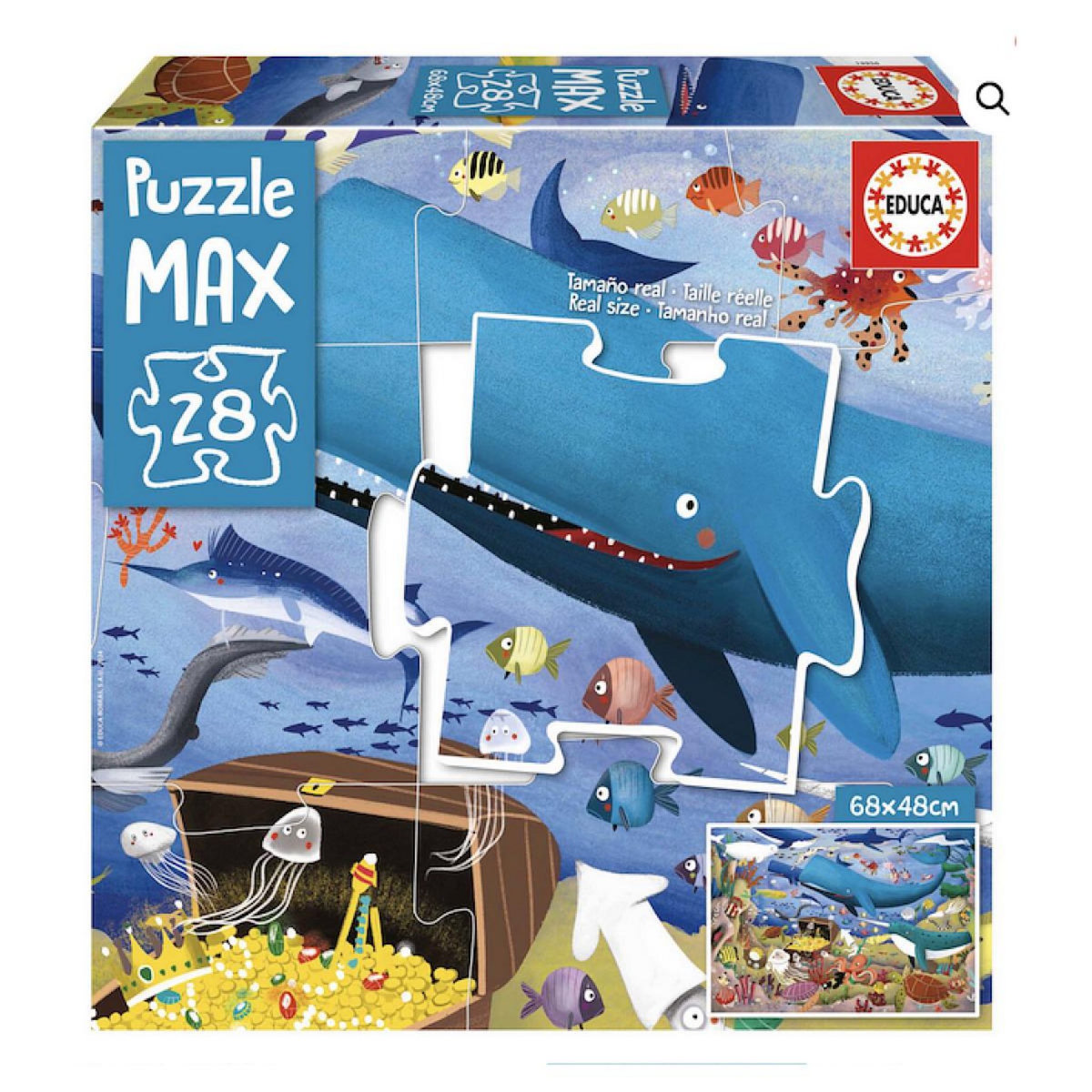 EDUCA 28 Animaux Sous La Mer Puzzle Max