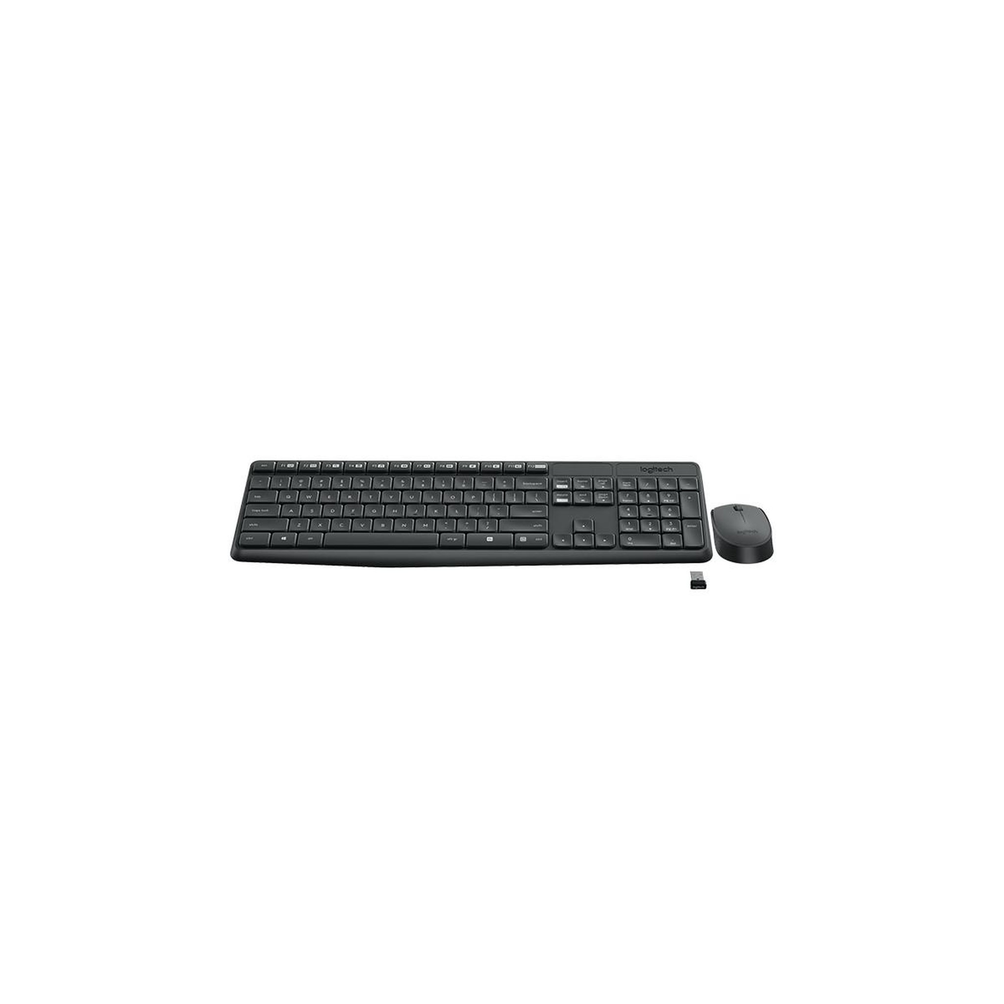 Voir la diapositive 3 : Logitech Logitech MK235 clavier Souris incluse Universel RF sans fil Portuguais Gris