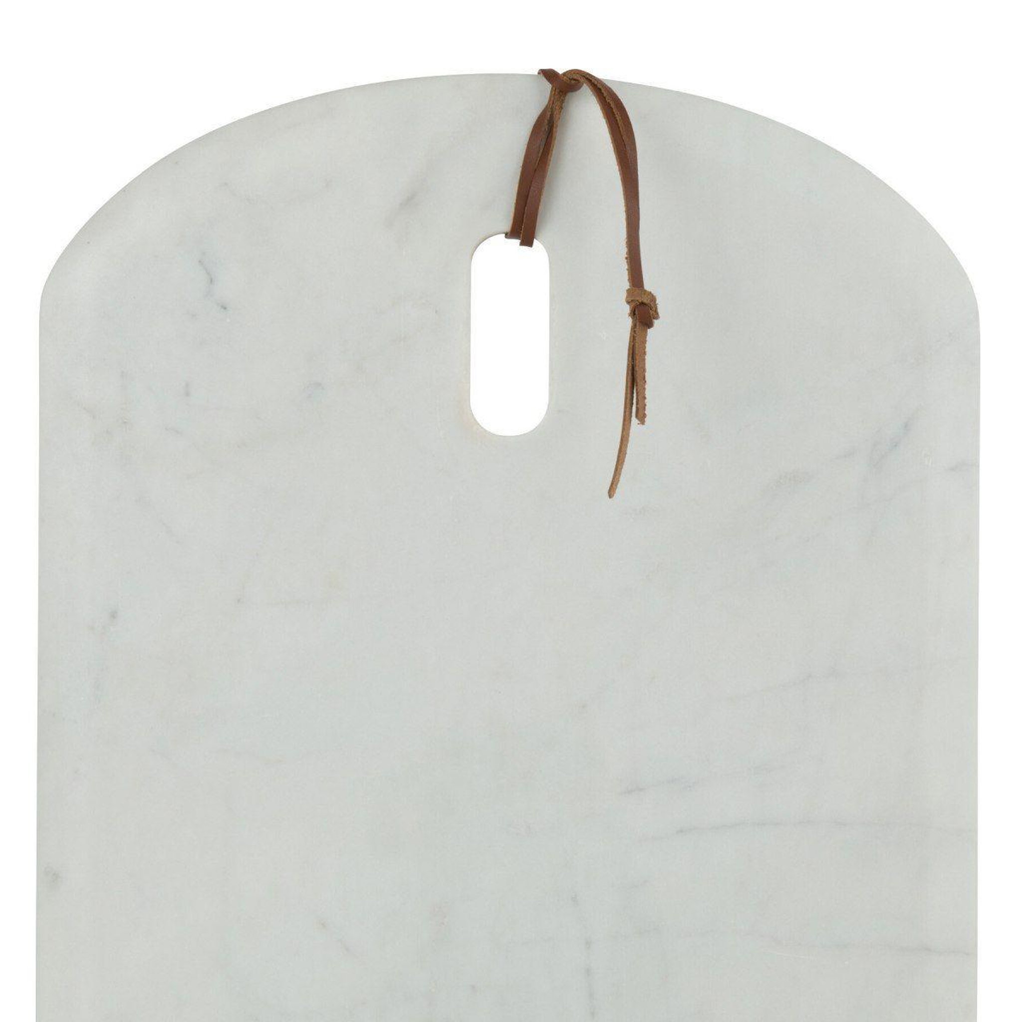 Voir la diapositive 2 : J-LINE Planche à découper en marbre  puglia  45cm blanc