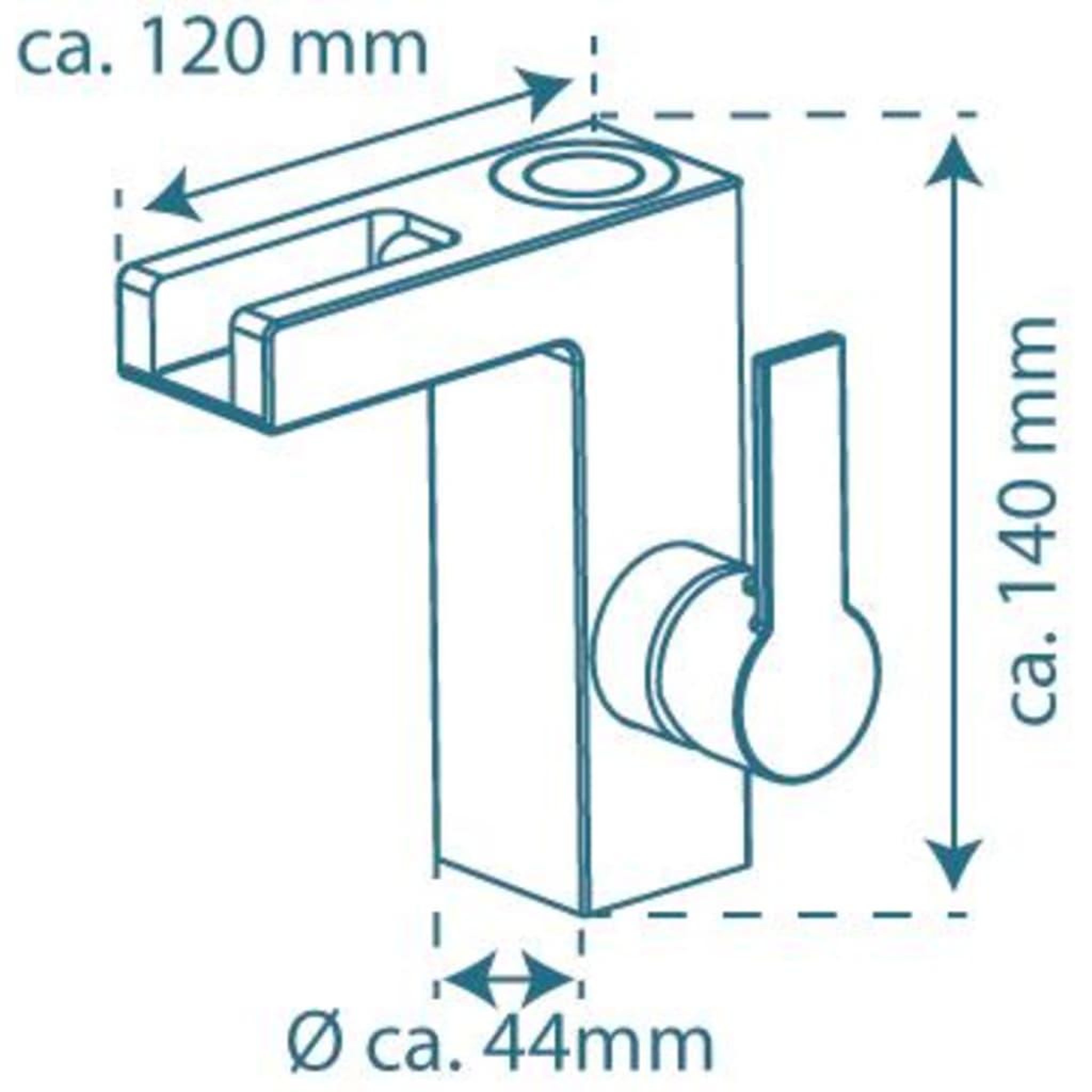 Voir la diapositive 6 : SCHUTTE SCHÜTTE Mitigeur de lavabo a LED avec bec verseur ORINOCO chrome