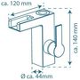 Voir la diapositive 6 : SCHUTTE SCHÜTTE Mitigeur de lavabo a LED avec bec verseur ORINOCO chrome