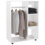 Voir la diapositive 4 : VIDAXL Garde-robe Blanc brillant 80x40x110 cm Bois d'ingenierie