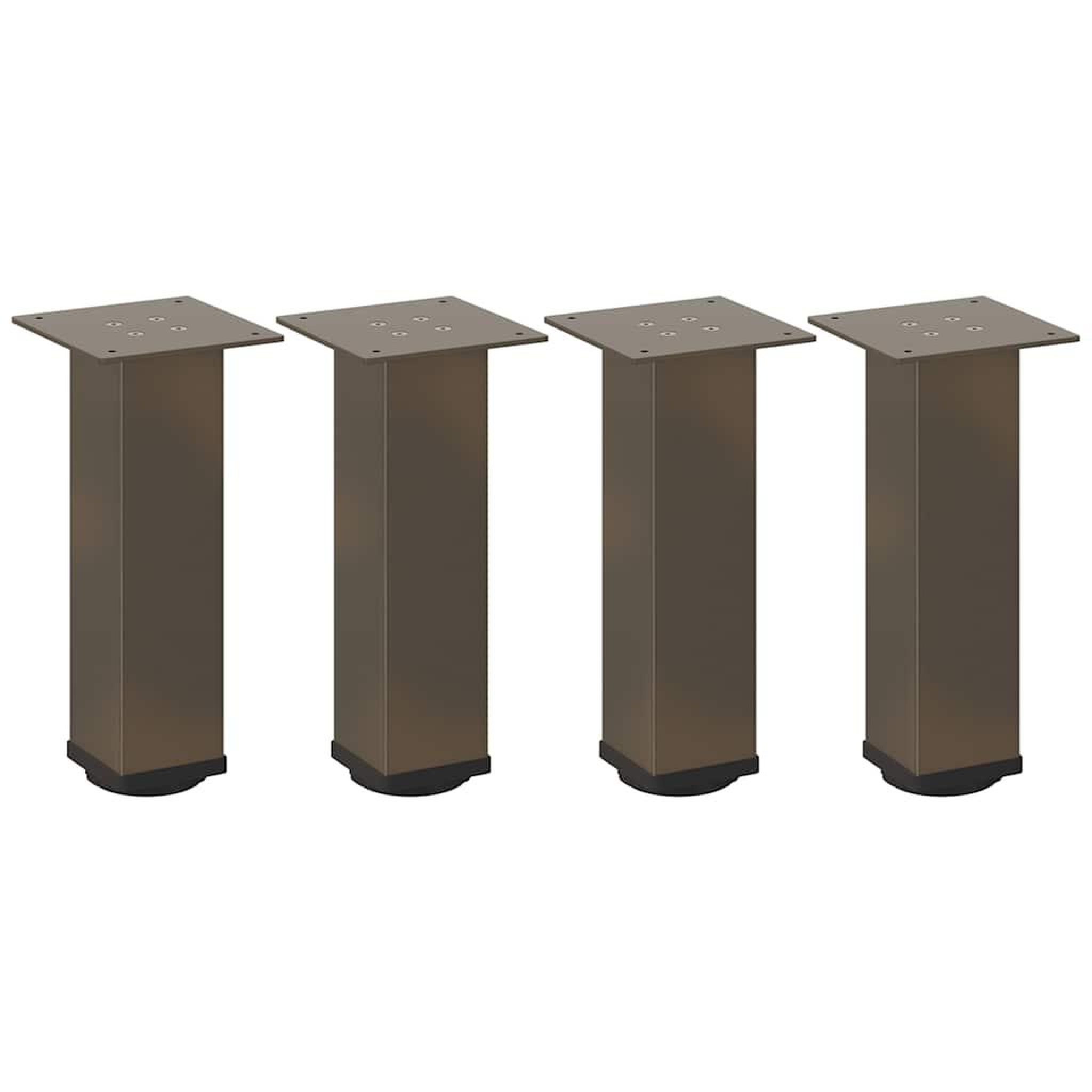 Voir la diapositive 2 : VIDAXL Pieds de table basse acier naturel 4 pcs 42-44 cm acier