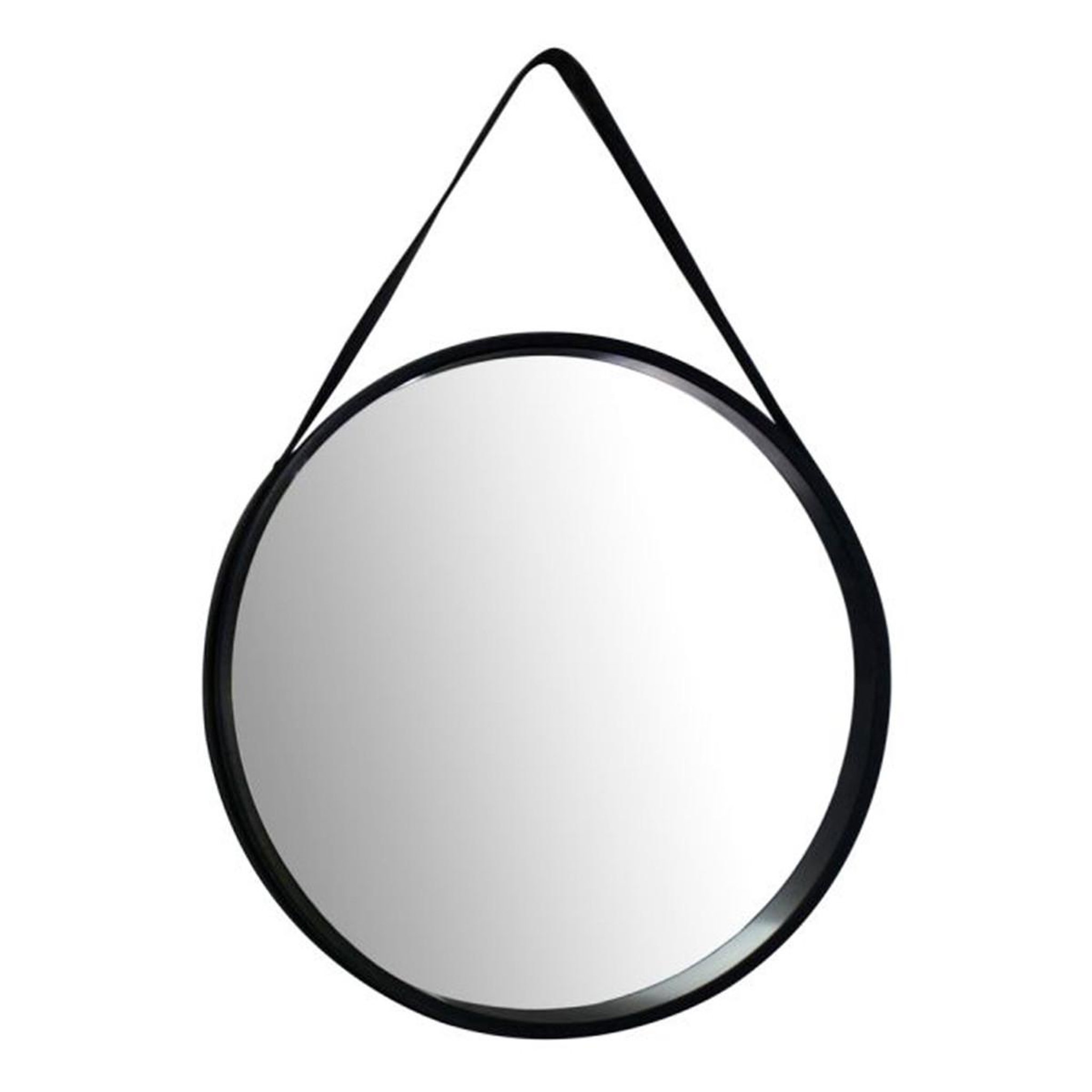 Voir la diapositive 1 : Paris Prix Miroir mural rond  ultima  49cm noir