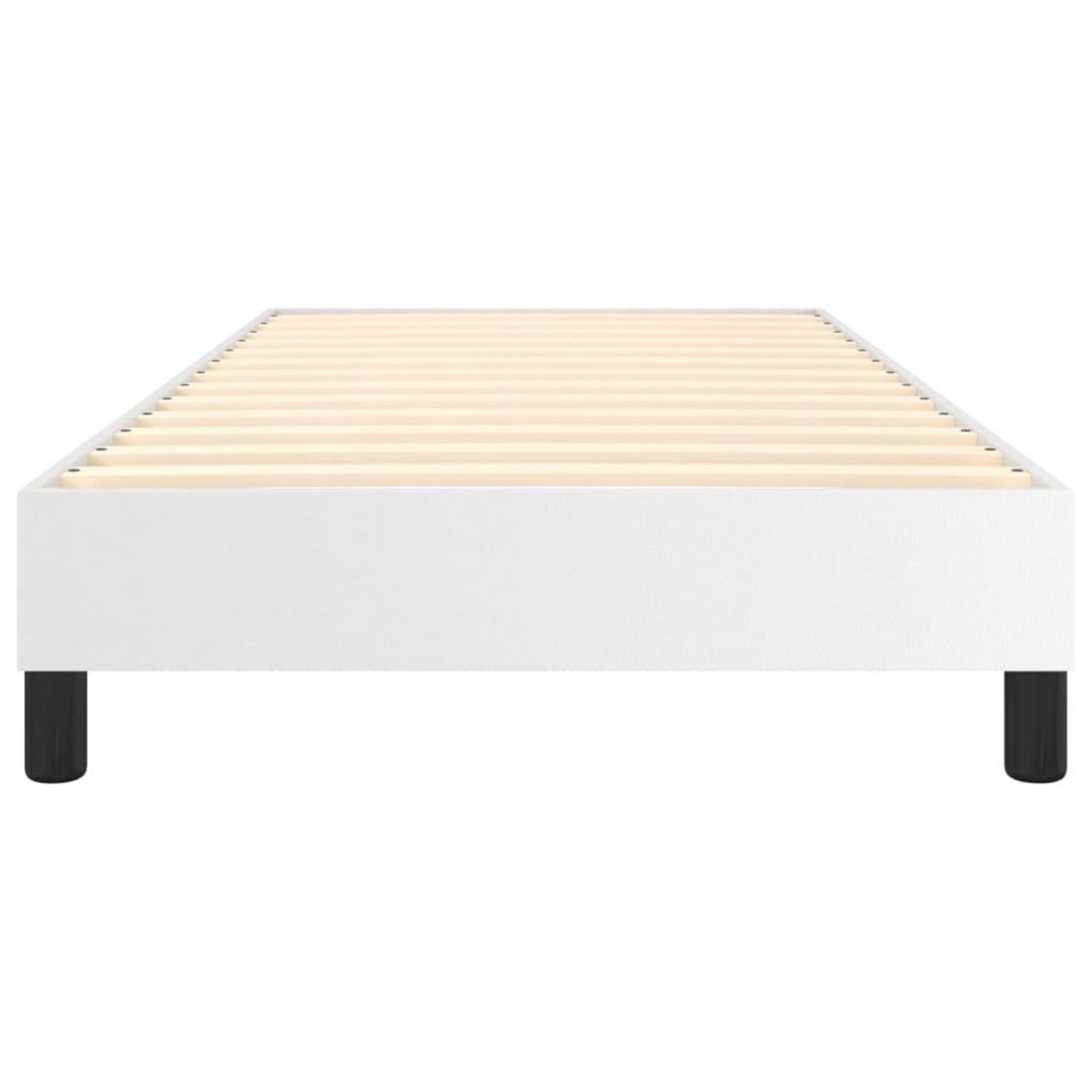 VIDAXL Cadre de lit sans matelas blanc 90x190 cm similicuir