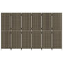 Voir la diapositive 5 : VIDAXL Cloison de separation 6 panneaux gris resine tressee