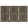 Voir la diapositive 5 : VIDAXL Cloison de separation 6 panneaux gris resine tressee