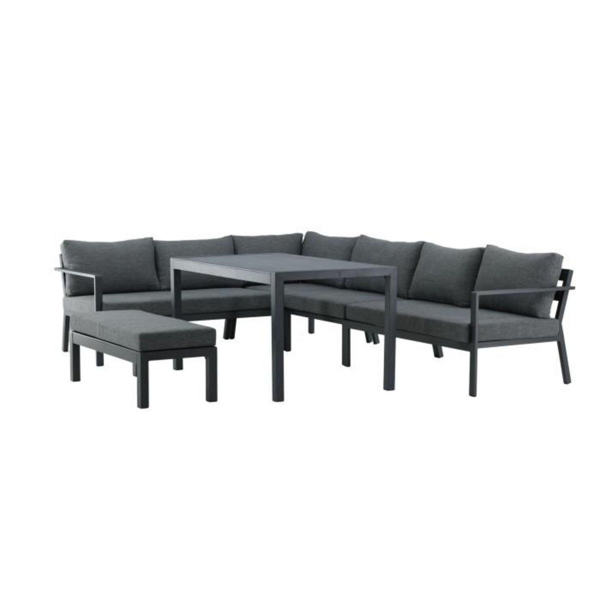 Paris Prix Salon d'Angle de Jardin  Ramos  294cm Noir