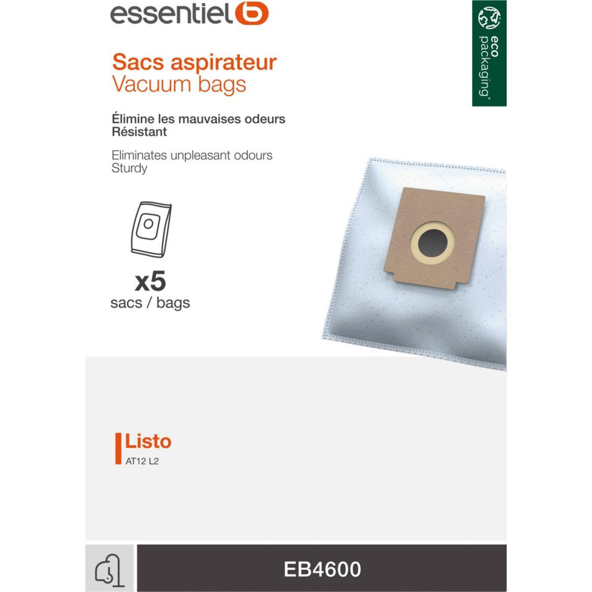 ESSENTIEL B Sac aspirateur eb4600