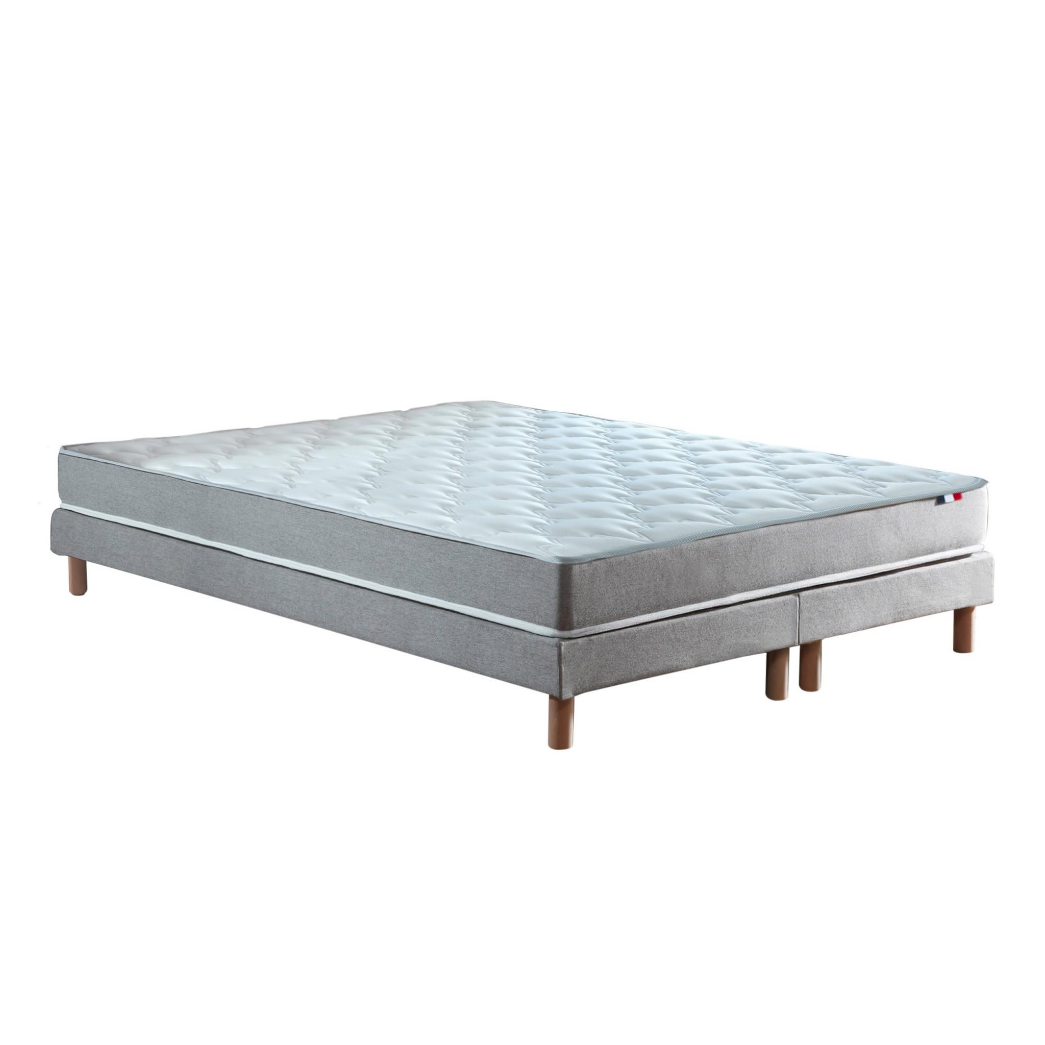 Voir la diapositive 4 : IDLITERIE Ensemble matelas mousse ferme réversible ALTO et sommier - confort français