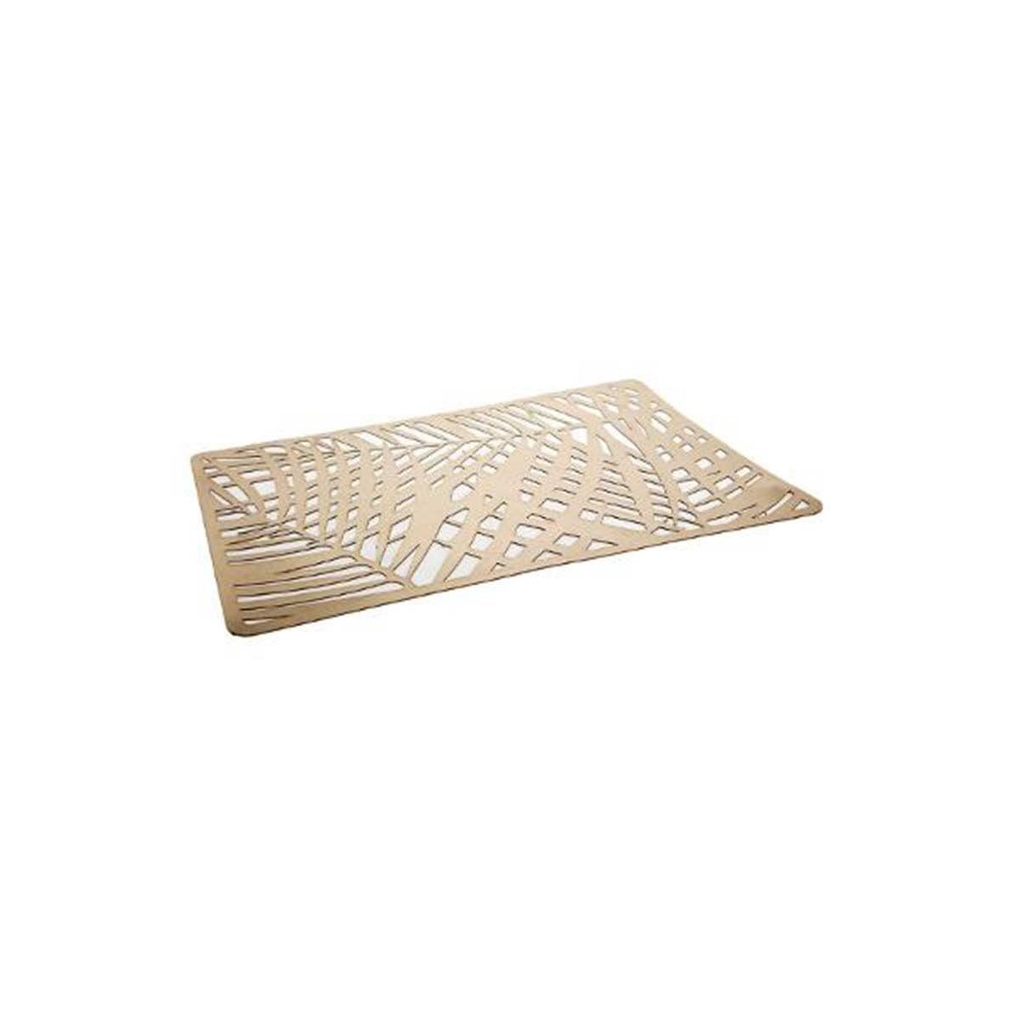 Voir la diapositive 2 : SECRET DE GOURMET Set de table design  jungle africa  28x43cm or