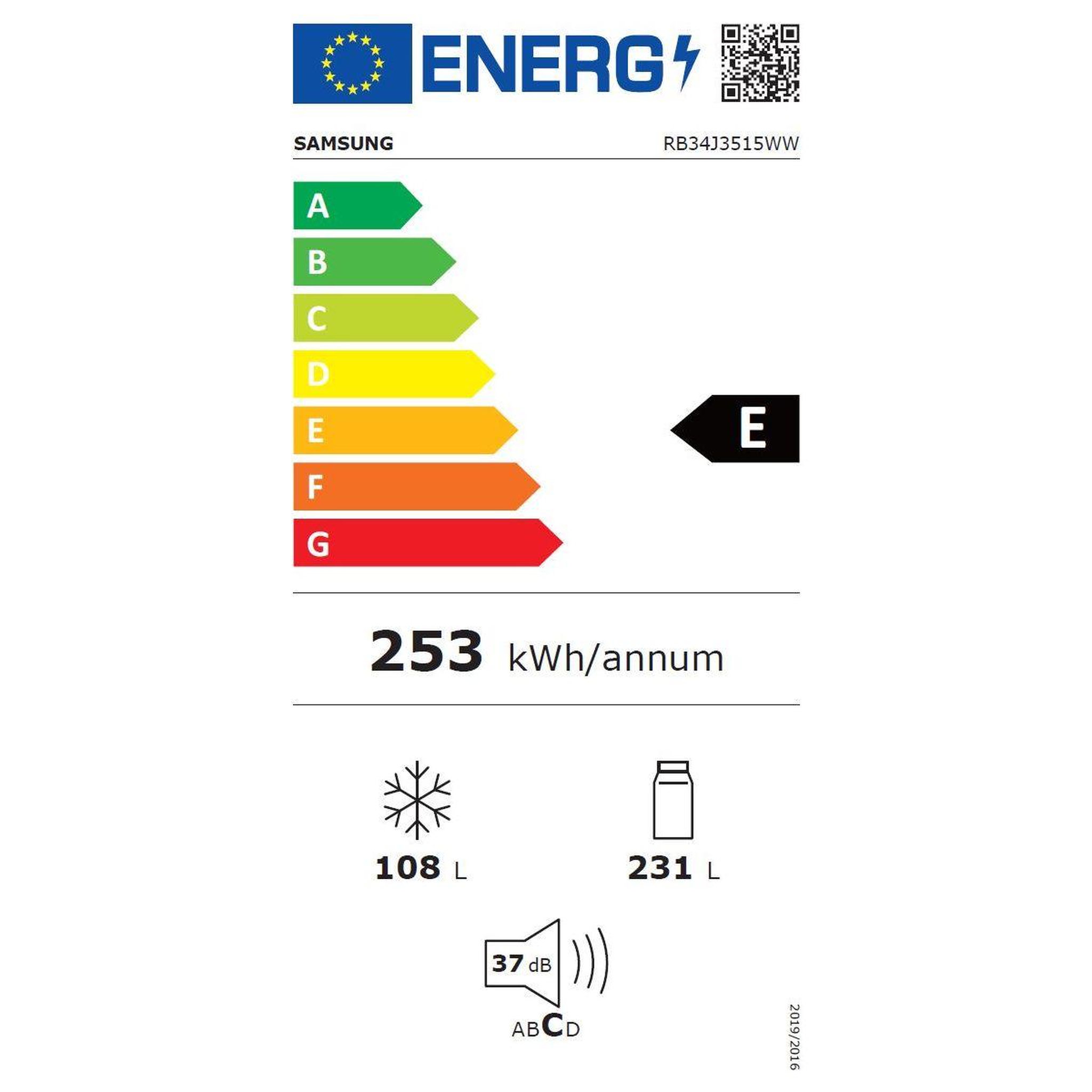 Voir la diapositive 6 : Samsung Réfrigérateur combiné RB34J3515WW/RB33J3515WW